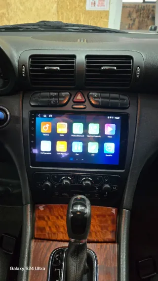 Rádio Mercedes W203 Android 14 com GPS (Novo)