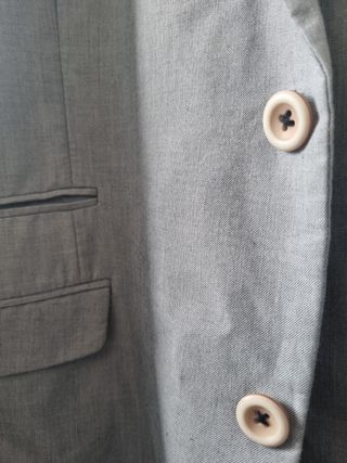 Americana gris claro azulado