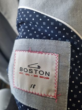 Americana gris claro azulado