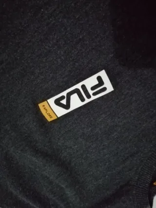 Camiseta Fila Gris Algodón