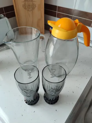 Gran lote NUEVO de jarras vasos fuentes aceitera