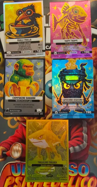 Carte Promo Brainrot 5 Pz Edizione Limitata