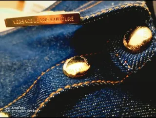 Versace Jeans Couture Vestito Blu Oro