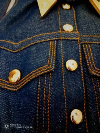 Versace Jeans Couture Vestito Blu Oro