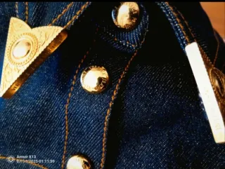 Versace Jeans Couture Vestito Blu Oro