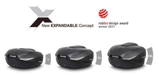 Maleta de moto expandible SH58X con prem B230