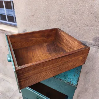 Archivador Industrial antiguo Mid-Century