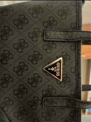 Borsa Guess Latona Nera e Grigia