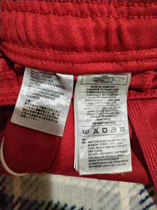 Pantalón chándal Adidas rojo