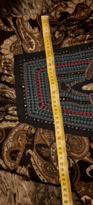 Vestido Boho Estampado Paisley Talla M