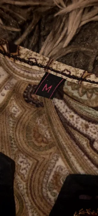 Vestido Boho Estampado Paisley Talla M