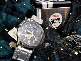 Reloj Fossil Automático Negro/Plata