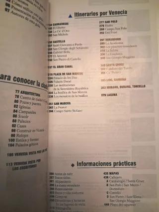 Guía de viaje Venecia. Como nueva. Mapas y Rutas