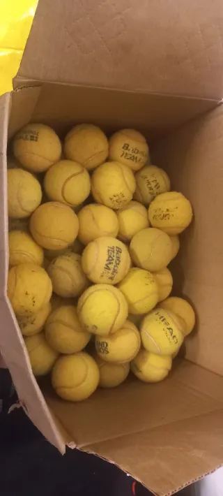 Palline da tennis gialle