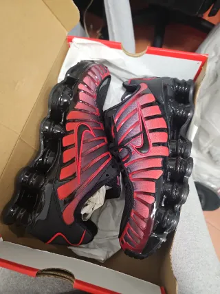 Nike Shox TL Zapatillas Negras Rojas