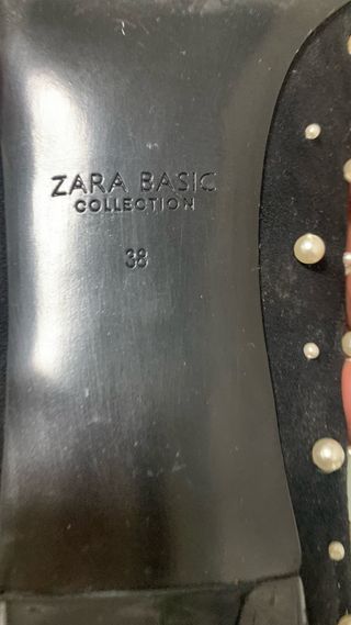 Scarpe Zara con Perle Taglia 38 Nere