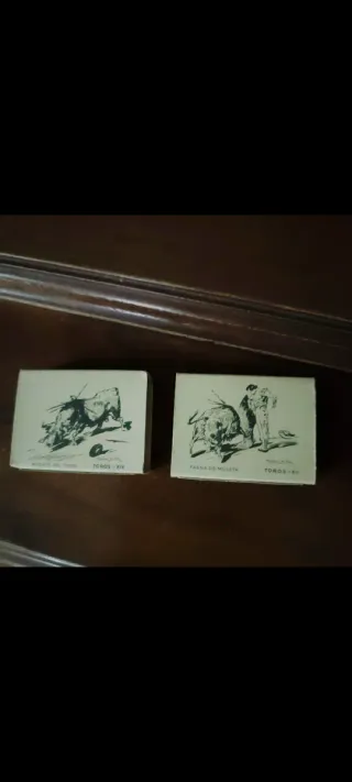 Scatole di fiammiferi, 1958, Martínez de León. Toromania.