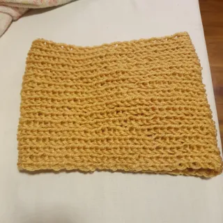 Buff cuello lana artesano mostaza Unisex