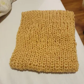 Buff cuello lana artesano mostaza Unisex