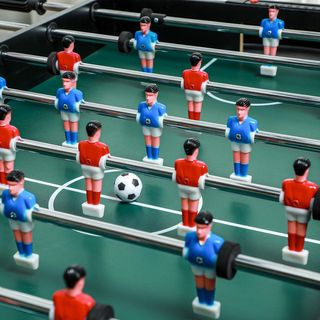 Mesa De Juego Multifuncional 4 En 1 Con Billar, Ping Pong, Futbolín Y Hockey De Mesa, Mesa Multijuego Con Accesorios, En MDF Y Acero, 107X61X84.5Cm