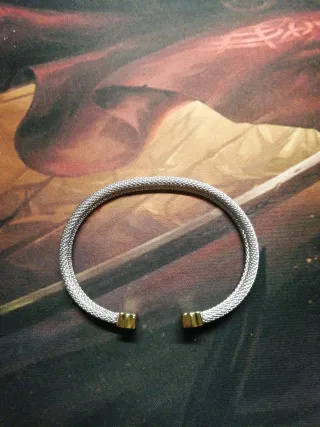 Pulsera Tous Osos Dorados Plateada