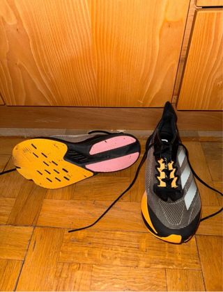 Zapatilla Adidas Adizero Boston 12 Negra Naranja