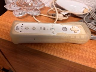 Nintendo Wii bianca con cavi