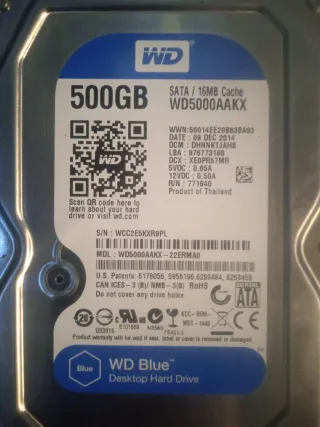 2 Discos Duros Seagate y WD 500GB