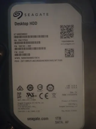 2 Discos Duros Seagate y WD 500GB