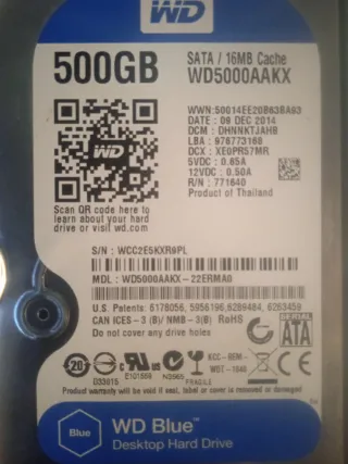 2 Discos Duros Seagate y WD 500GB