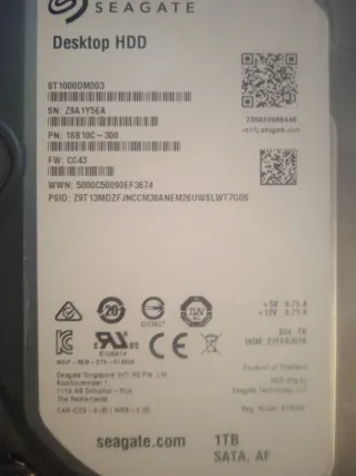 2 Discos Duros Seagate y WD 500GB