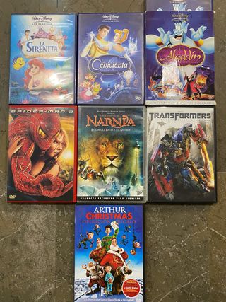 DVD:La Sirenita, Aladdin Edición especial,Narnia..
