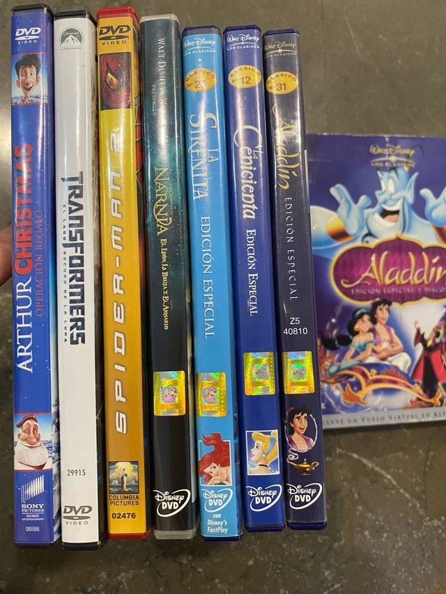 DVD:La Sirenita, Aladdin Edición especial,Narnia..