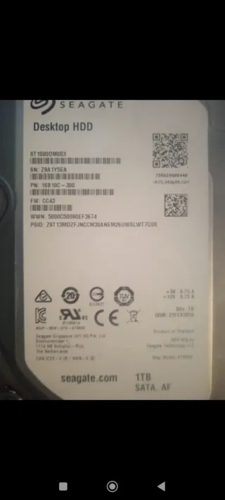 Duros Seagate y WD 500GB