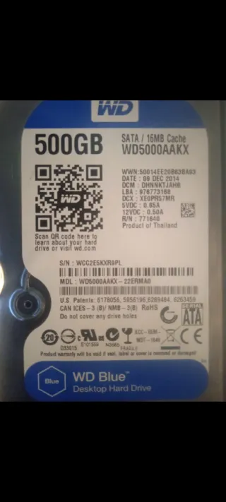 Duros Seagate y WD 500GB
