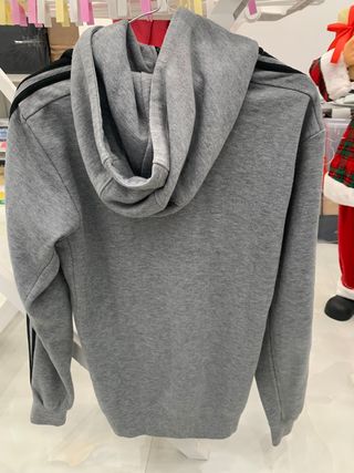 Felpa Adidas grigia con zip