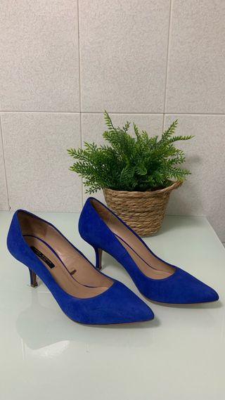 Scarpe Zara Taglia 38 Blu
