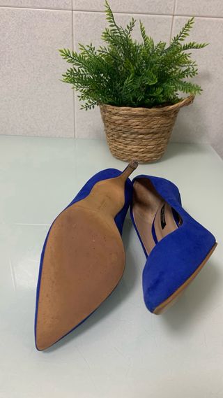 Scarpe Zara Taglia 38 Blu