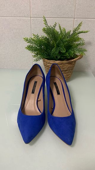 Scarpe Zara Taglia 38 Blu