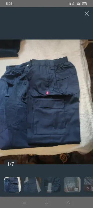 Pantalón JIGGA bolsillos azul t/48