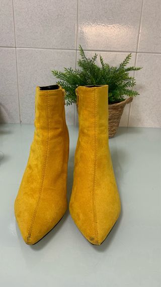 Botines Mostaza Talla 38