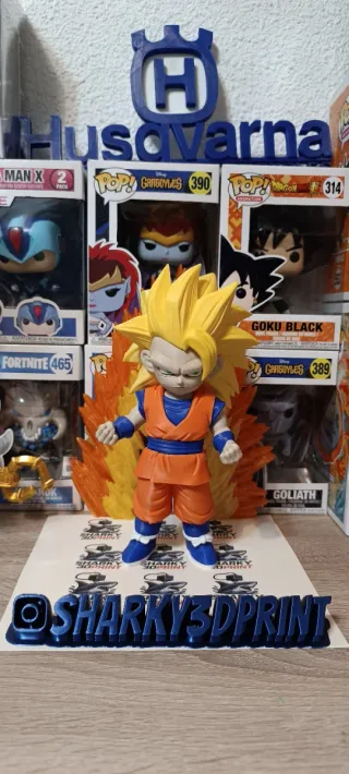 Figura Goku SSJ3 Daima 3D