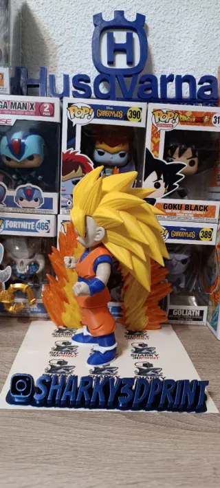 Figura Goku SSJ3 Daima 3D