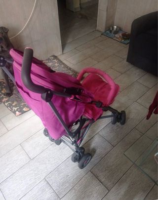 Silla de paseo rosa