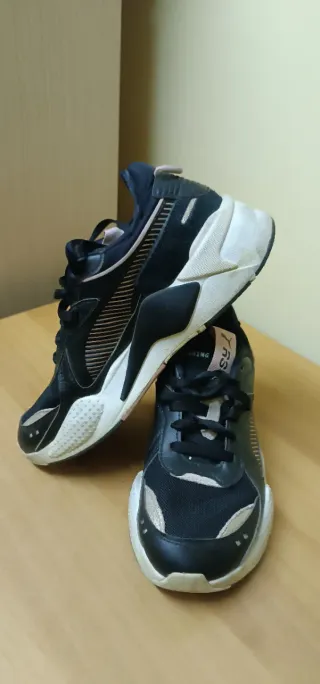 Scarpe Puma RS X nere e oro