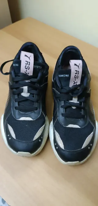 Scarpe Puma RS X nere e oro
