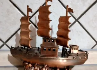 Porta accendino nave vintage