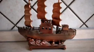 Porta accendino nave vintage