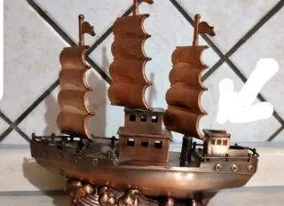 Porta accendino nave vintage