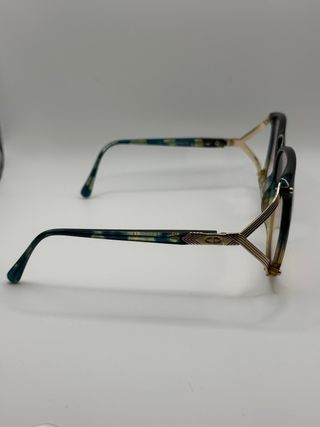 Occhiali da sole vintage Christian Dior oro/verde